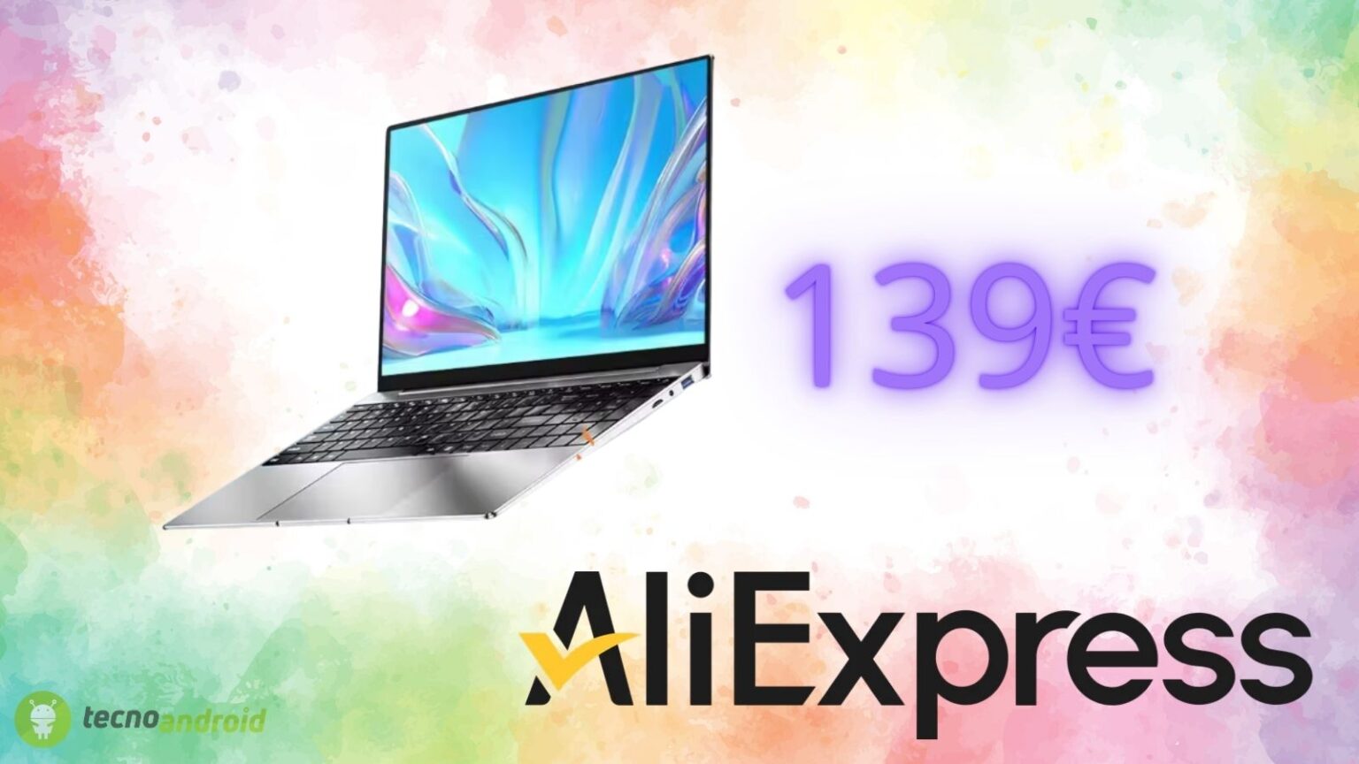 Notebook a 139 euro su AliExpress: lo sconto di 333 euro è incredibile