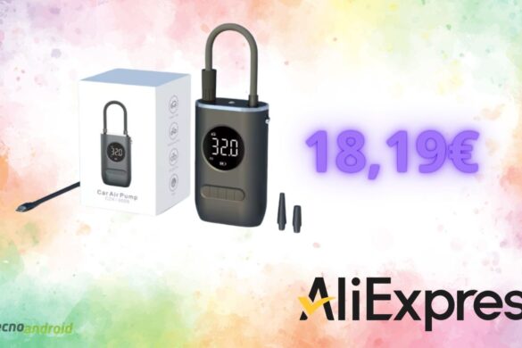 Compressore portatile per auto a soli 18 euro: offerta ALIEXPRESS da non perdere