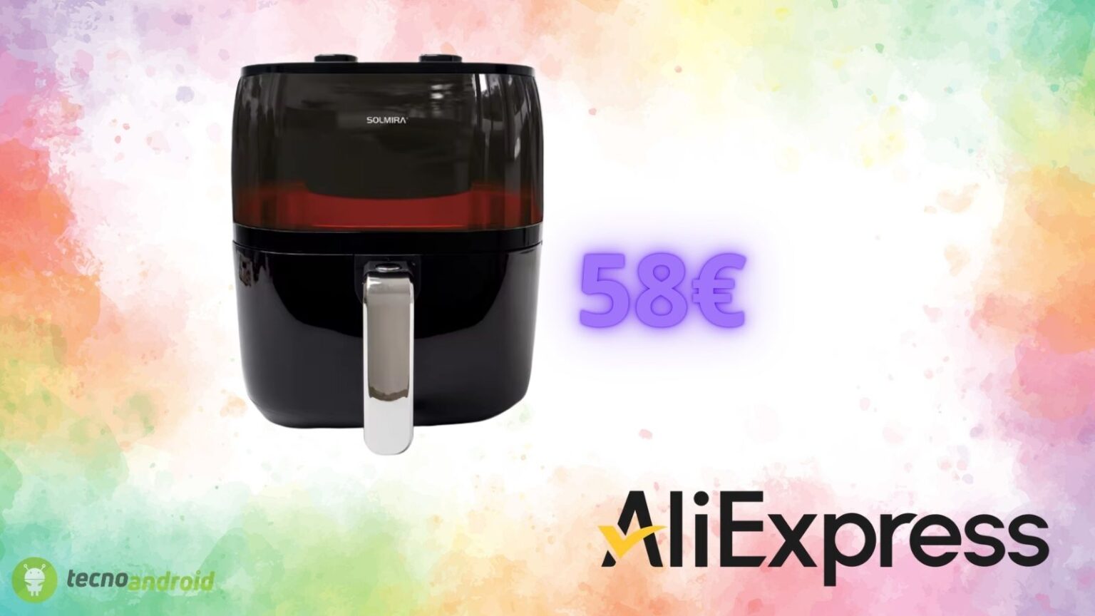 AliExpress: la friggitrice ad aria oggi costa solo 58 euro
