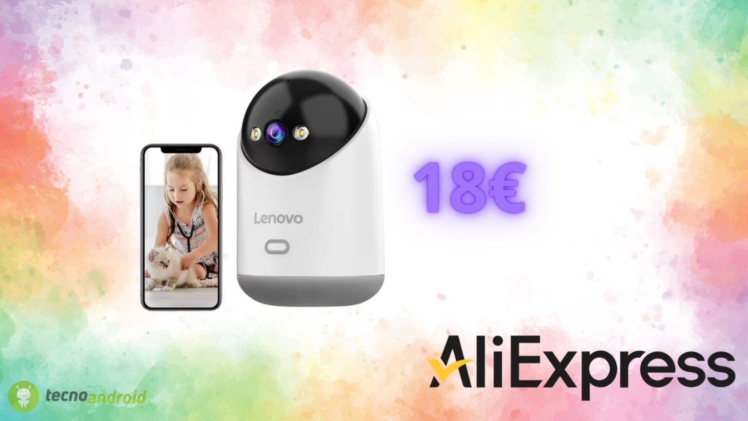 Telecamera da interno a 18€: che sconto su AliExpress