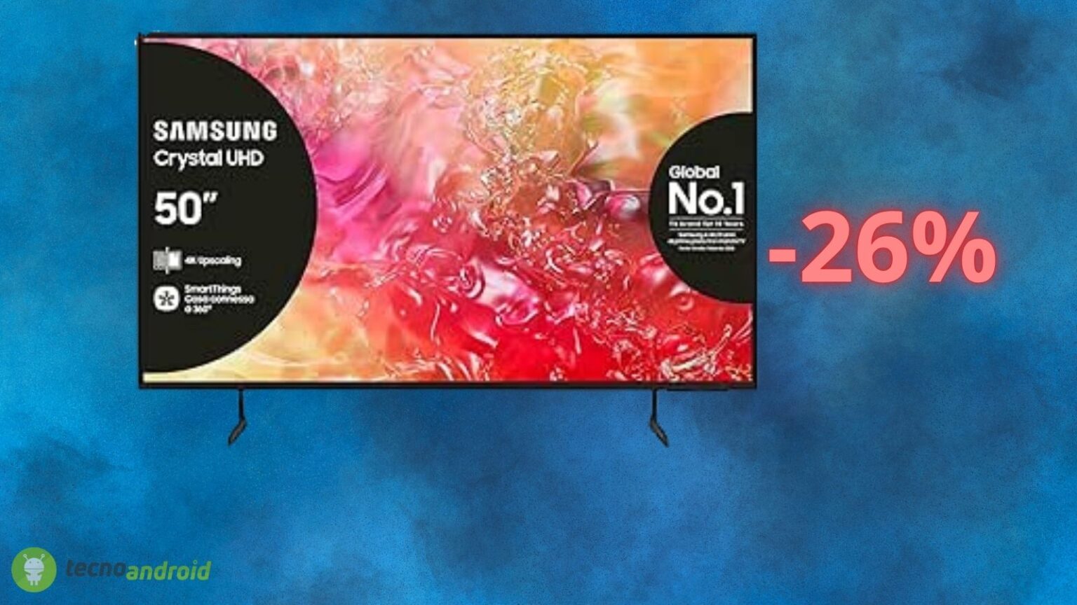 Samsung smart TV con il 26% di sconto oggi su Amazon: che occasione