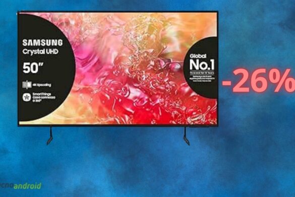 Samsung smart TV con il 26% di sconto oggi su Amazon: che occasione