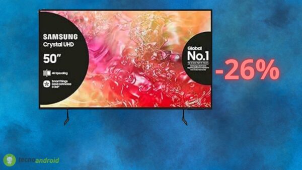Samsung smart TV con il 26% di sconto oggi su Amazon: che occasione