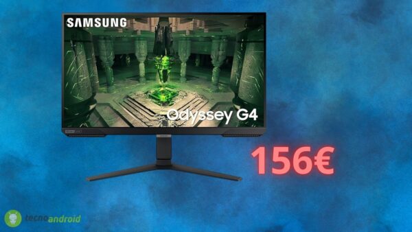 Amazon regala il monitor Samsung Odyssey G4, con uno sconto del 46%