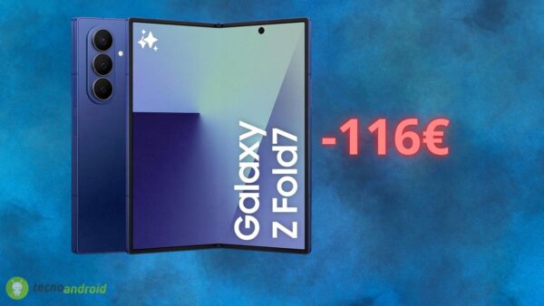Amazon regala Samsung Galaxy Z Fold 7 con COUPON gratis di 100 euro