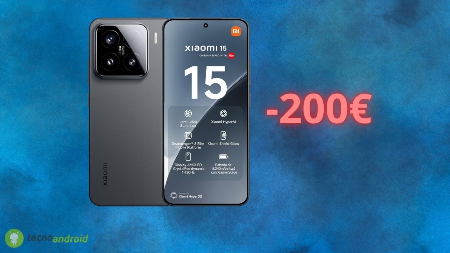 Xiaomi 15 è in SCONTO SHOCK di 200 euro su Amazon oggi