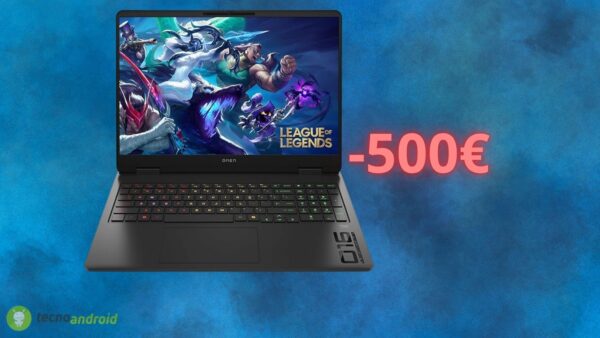 Notebook da gaming HP con uno sconto di quasi 500 euro oggi su AMAZON