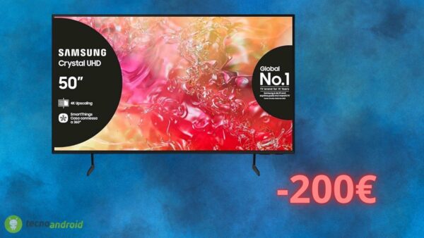 Amazon ABBASSA di molto la Smart TV Samsung: oggi costa solo 300 euro