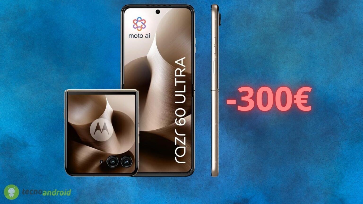 Amazon abbassa il prezzo di Motorola Razr 60 Ultra: ora costa 300 euro in meno