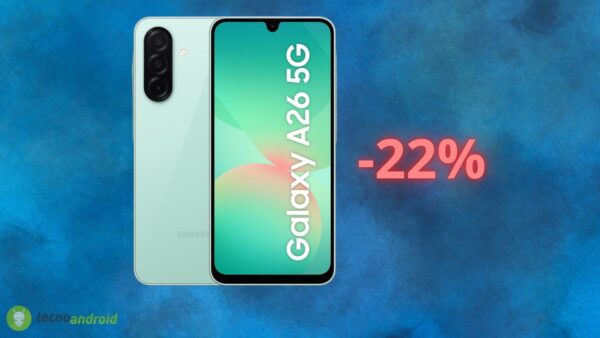 Samsung Galaxy A26 è un REGALO di Amazon: ecco l'offerta shock