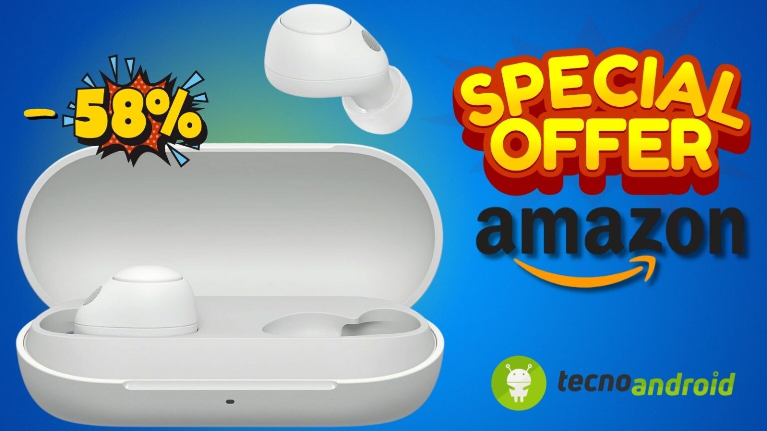 Amazon PAZZA SVENDITA: cuffie top SONY ad un prezzo scontato del 58%