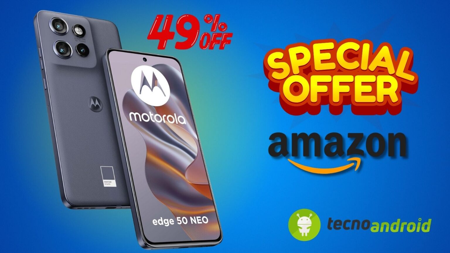 Amazon COLPISCE ANCORA: sconto EXTRA FOLLE su nuovo smartphone Motorola
