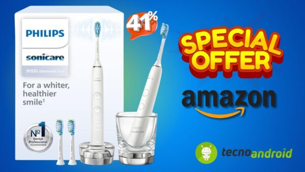 Amazon è IMPAZZITO: lo spazzolino del futuro Philips Sonicare DiamondClean ora in SCONTO