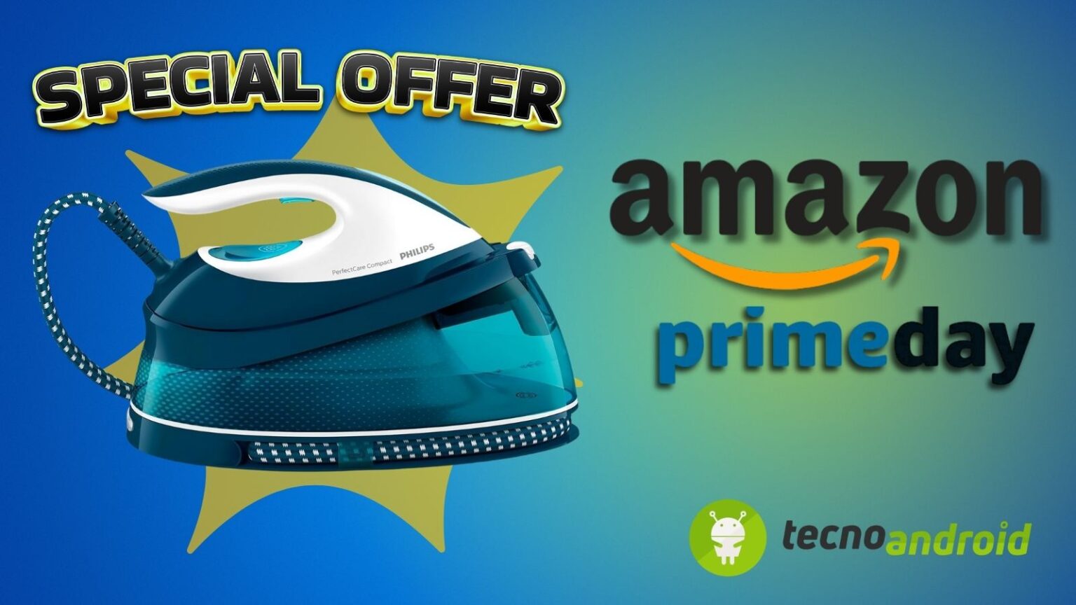 Amazon Prime Day: ecco la PROMO da sogno su ferro da stiro Philips