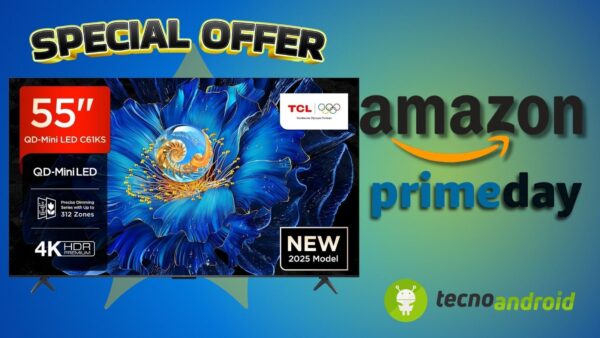 Amazon Prime Day MEGA SCONTO: TCL 55” Mini LED TV a prezzo BOMBA