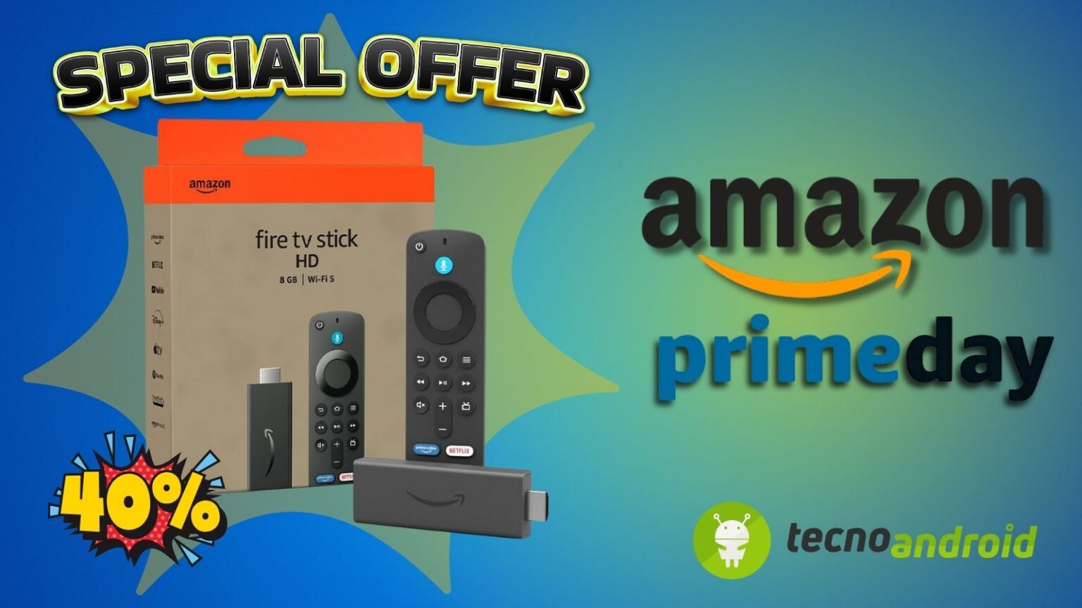 Amazon Prime Day: Fire TV Stick HD ad un prezzo ESPLOSIVO