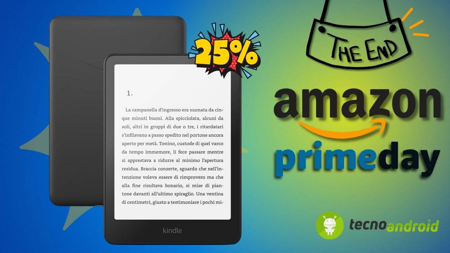 Amazon Prime Day: Kindle Paperwhite in super OFFERTA ma SOLO OGGI