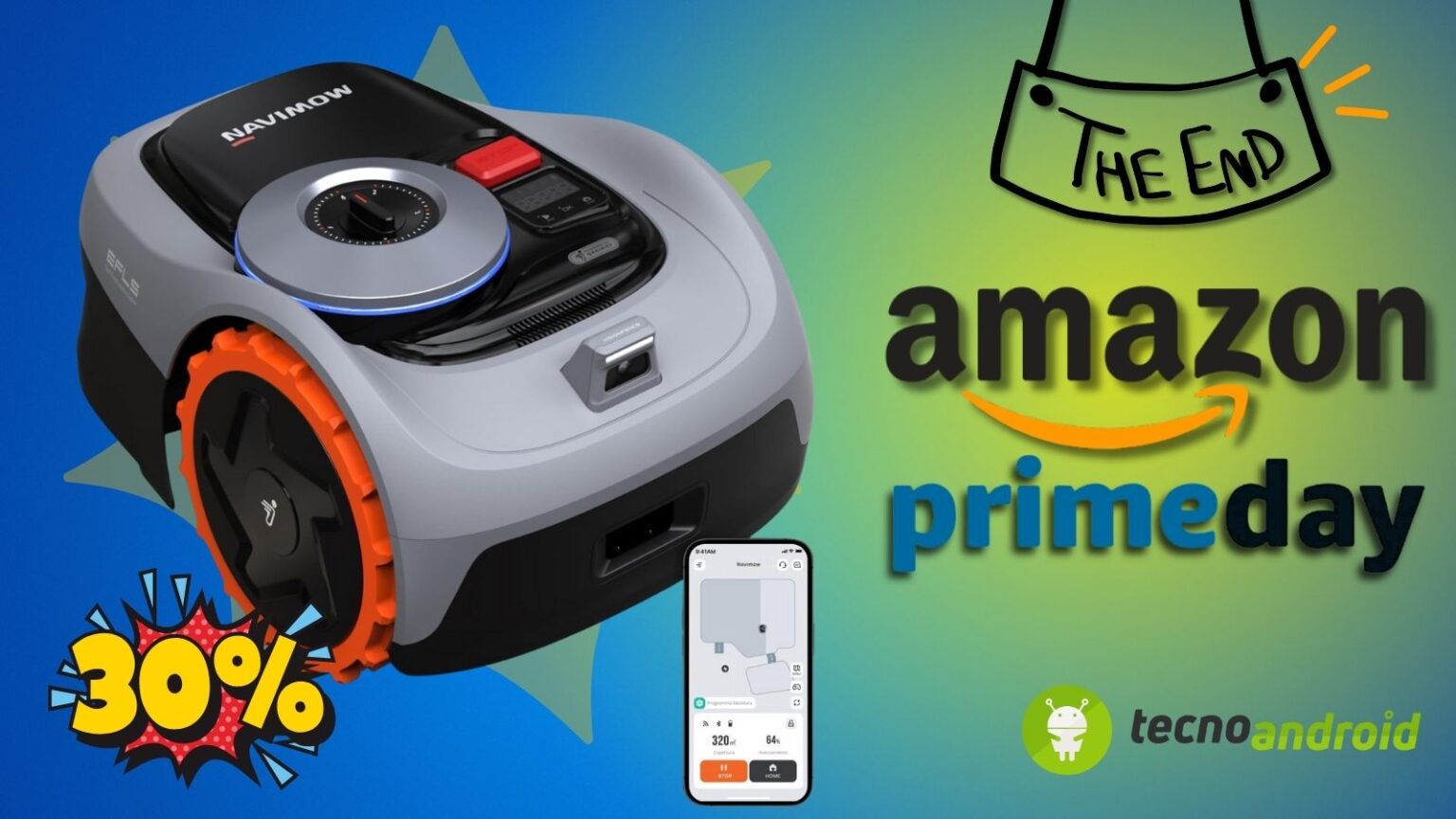 Amazon Prime Day: super AFFARE con il Navimow i105E Robot Tagliaerba