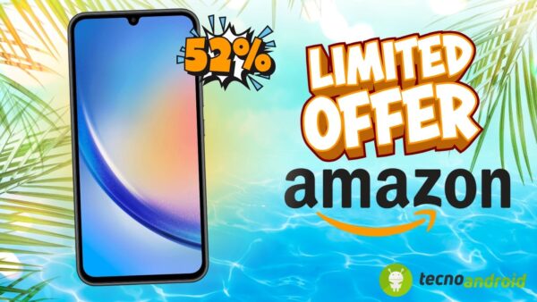 Amazon, FOLLIA D'ESTATE: Samsung Galaxy A34 5G a PREZZO BOMBA