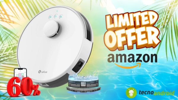 Amazon: LEFANT M1 Robot Aspirapolvere Lavapavimenti ad un'OFFERTA WOW