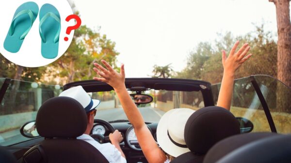 Codice della Strada: si può guidare con ciabatte o scalzi?