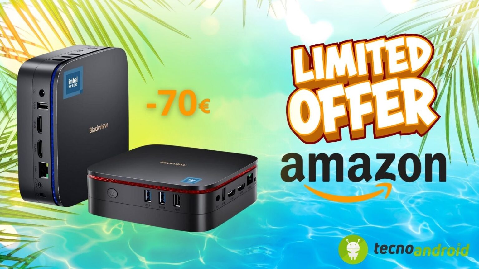 Amazon SCONTO tech pazzesco: Blackview Mini PC turbo con COUPON in REGALO