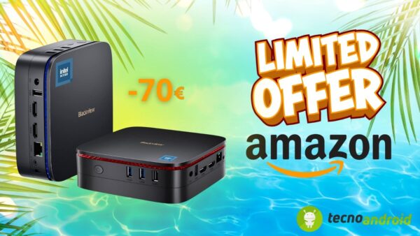 Amazon SCONTO tech pazzesco: Blackview Mini PC turbo con COUPON in REGALO