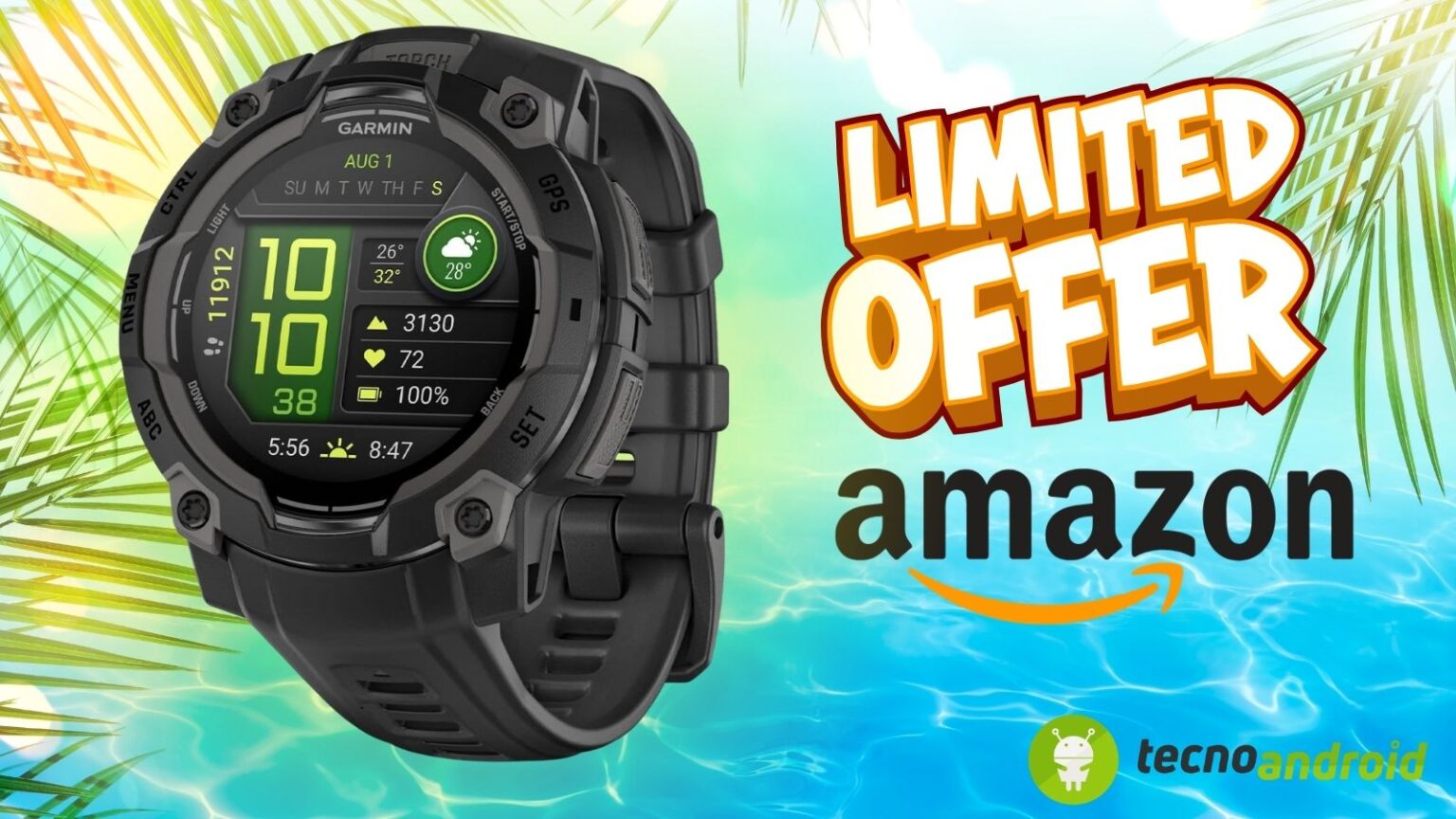 Amazon lancia una PROMO TOP: smartwatch Garmin Instinct 3 in SUPER SCONTO