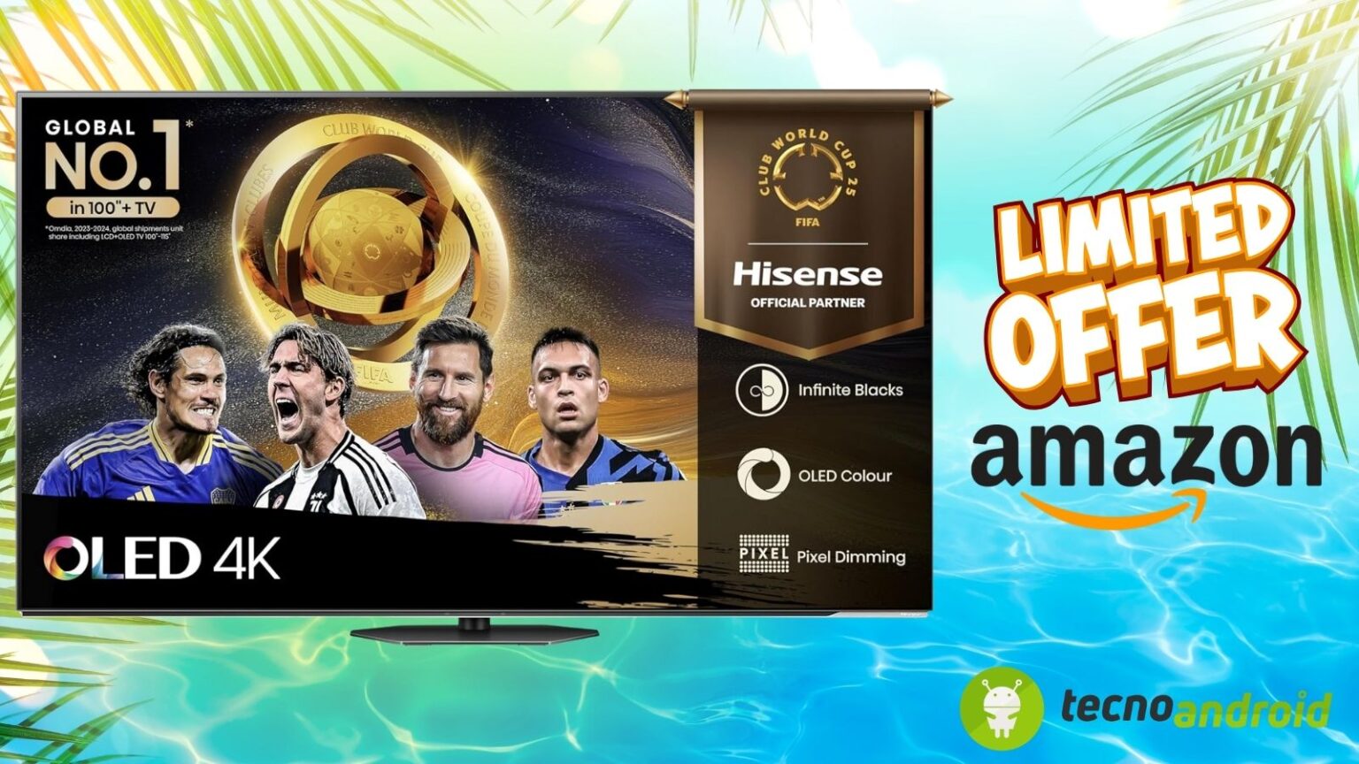 Amazon da URLO: Hisense TV OLED 55” ad un prezzo che SPACCA