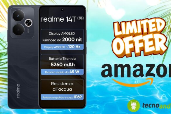 Amazon SCONVOLGENTE: Realme 14T 5G ora ad un prezzo IPER CONVENIENTE
