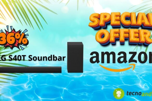 Vivi il suono del cinema con Amazon: l’LG S40T Soundbar è ora al 36% di sconto