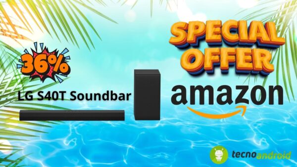 Vivi il suono del cinema con Amazon: l'LG S40T Soundbar è ora al 36% di sconto