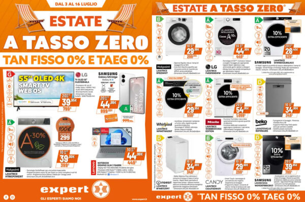 expert - dettaglio volantino tasso zero expert