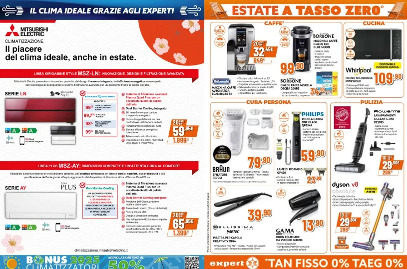 Screenshot volantino tasso zero expert