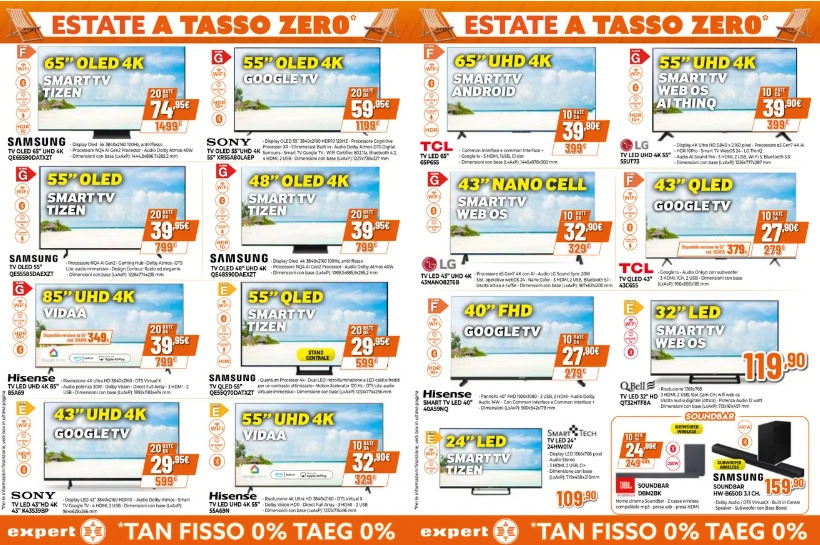 Screenshot volantino tasso zero expert