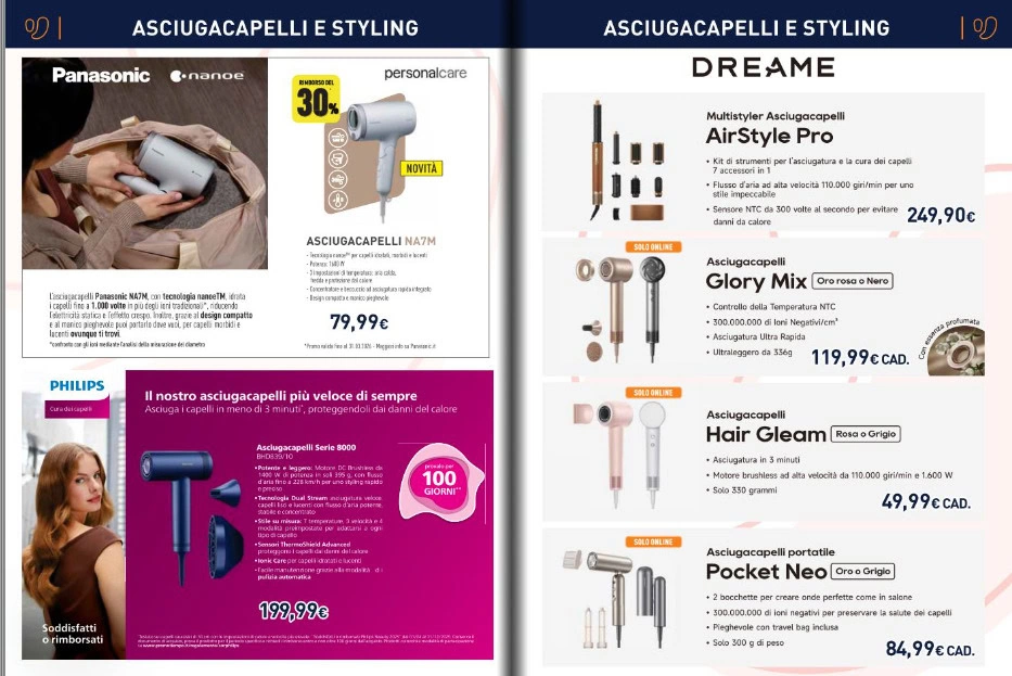 Screenshot unieuro bellezza