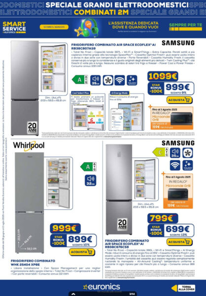 euronics - caratteristiche Euronics: OFFERTE SPECIALI sul tech più fresco fino al 30 luglio