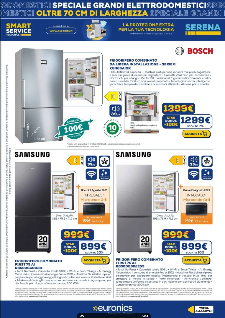 Screenshot Euronics: OFFERTE SPECIALI sul tech più fresco fino al 30 luglio