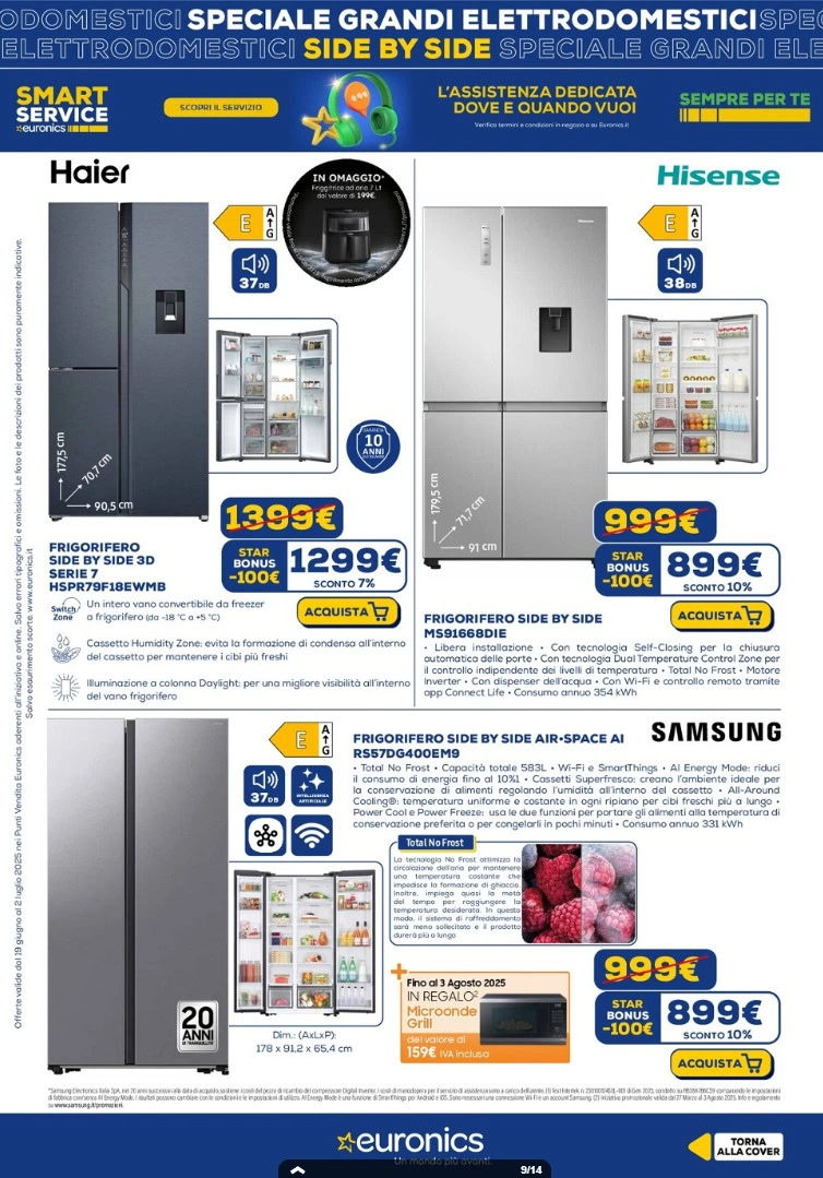 Screenshot Euronics: OFFERTE SPECIALI sul tech più fresco fino al 30 luglio