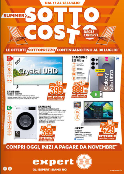 expert - dettaglio Expert OFFERTE volantino: nuove PROMO con PREZZI SOTTOCOSTO