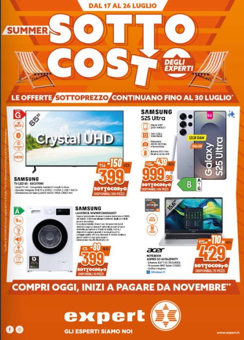 Screenshot Expert OFFERTE volantino: nuove PROMO con PREZZI SOTTOCOSTO