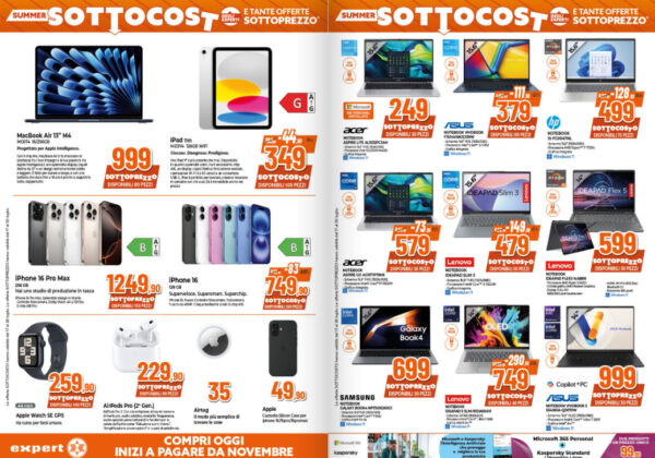 expert - utilizzo Expert OFFERTE volantino: nuove PROMO con PREZZI SOTTOCOSTO