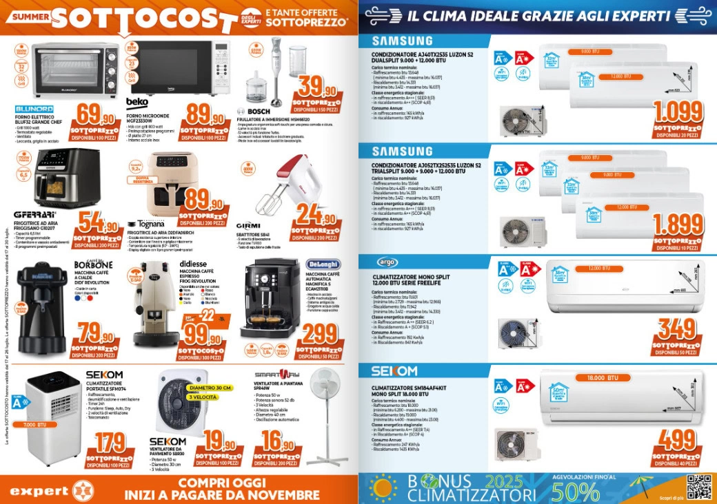 Screenshot Expert OFFERTE volantino: nuove PROMO con PREZZI SOTTOCOSTO