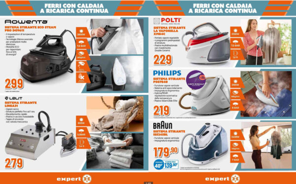 expert - caratteristiche volantino expert stirare
