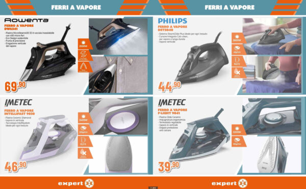 expert - funzionalità volantino expert stirare