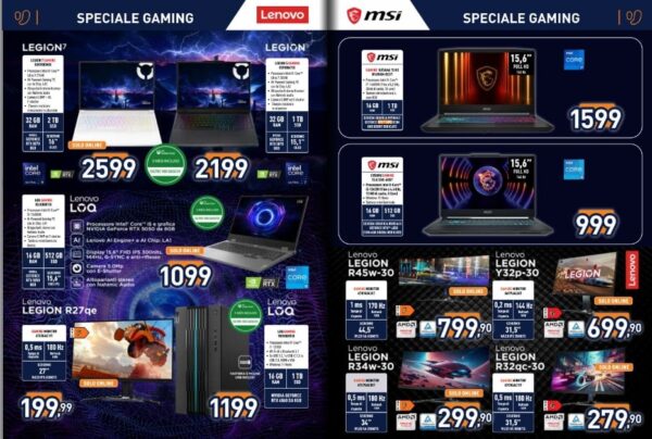 unieuro - caratteristiche volantino gaming unieuro