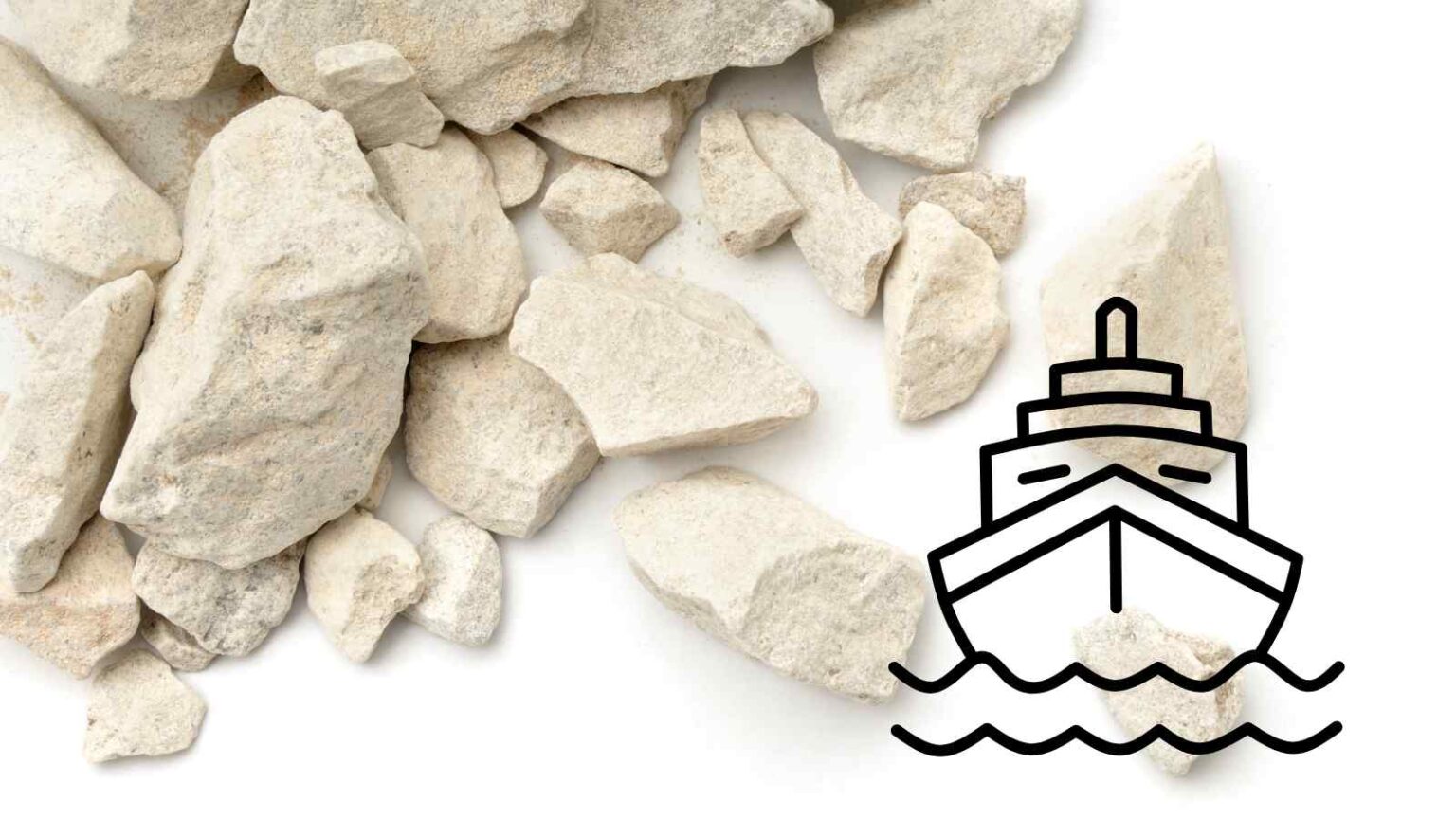 Una nave cattura CO₂ dai gas di scarico e la trasforma in calcare, riutilizzabile per produrre cemento a basse emissioni.