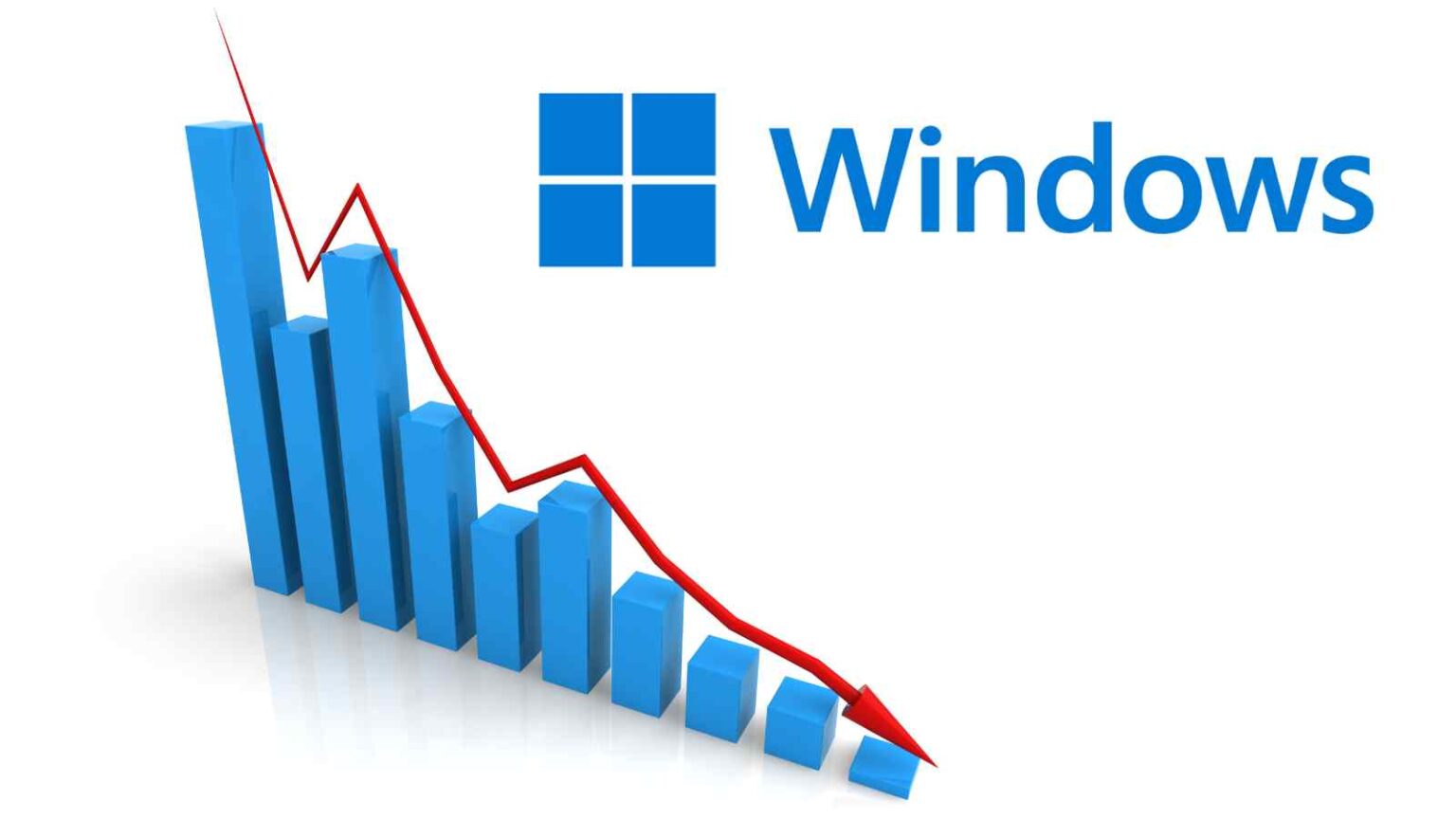 Un errore di Microsoft ha fatto temere la perdita di 400 milioni di utenti Windows, ma i numeri sono stati poi corretti.