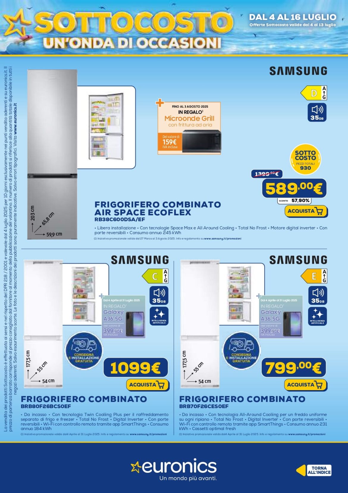 euronics sottocosto volantino