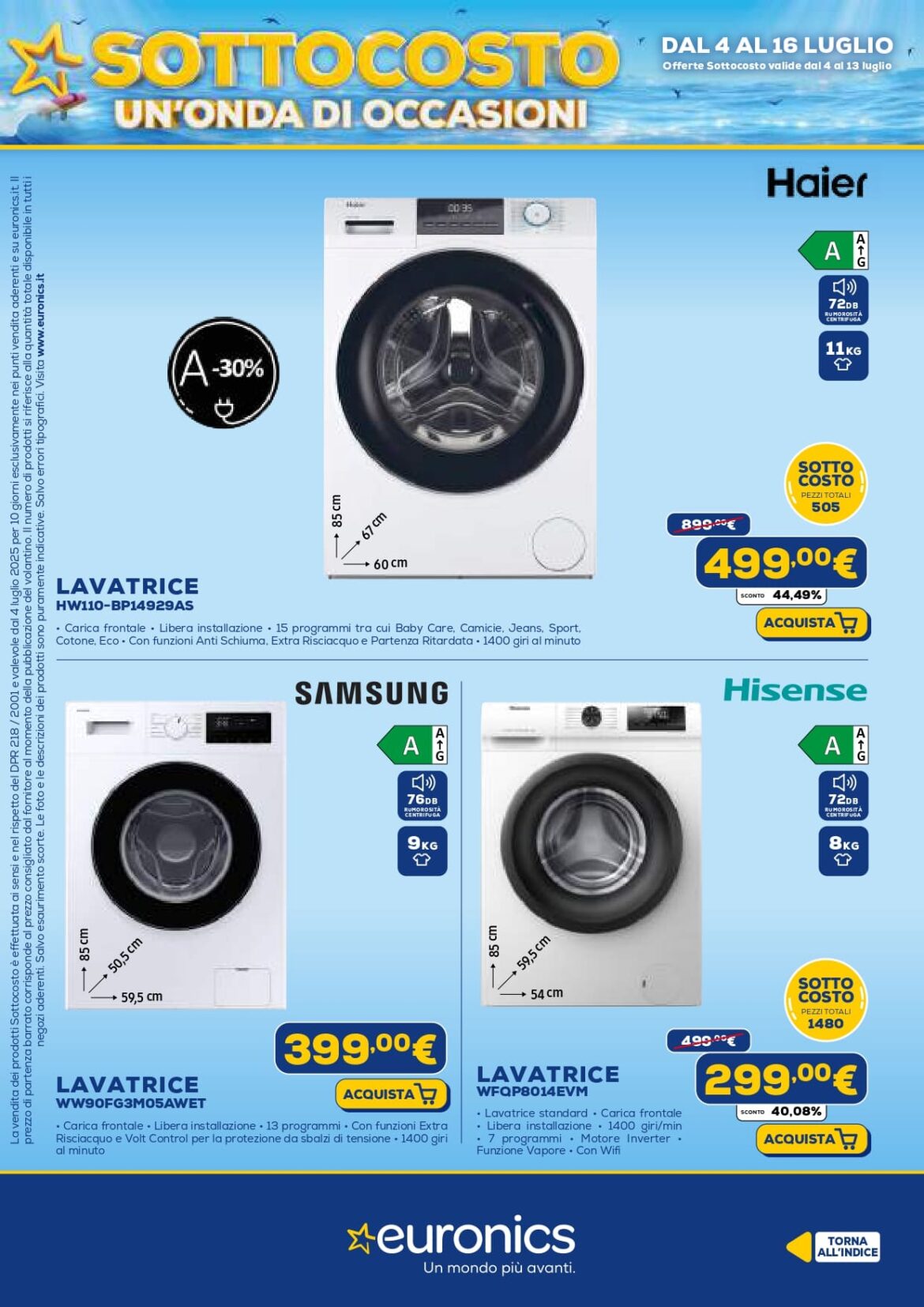 euronics sottocosto volantino